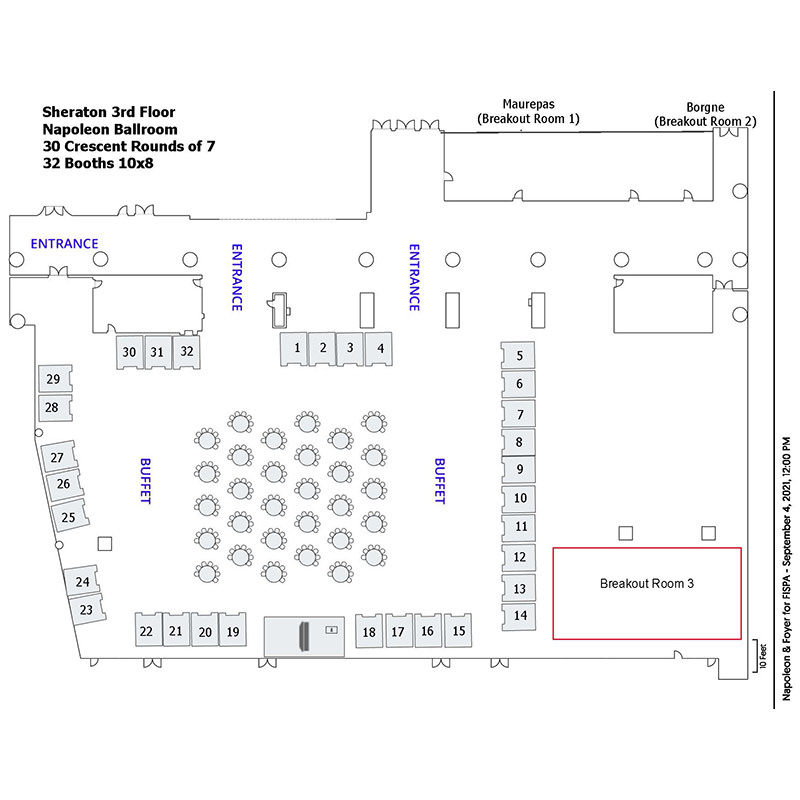 Napolean Booth Space Map